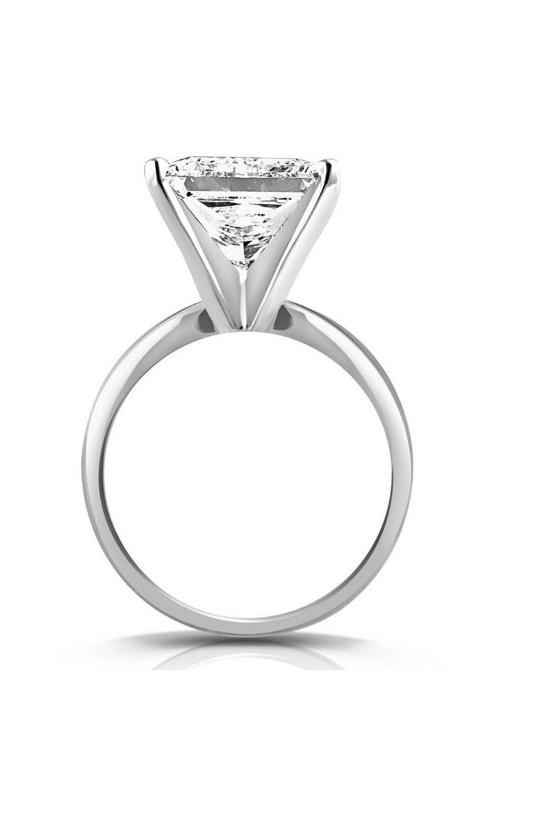 3Ct Certified Princess Cut Solitaire Diamond Engagement Ring 14k Gold Lab Grown, Alternate, color, 14k Yellow Gold