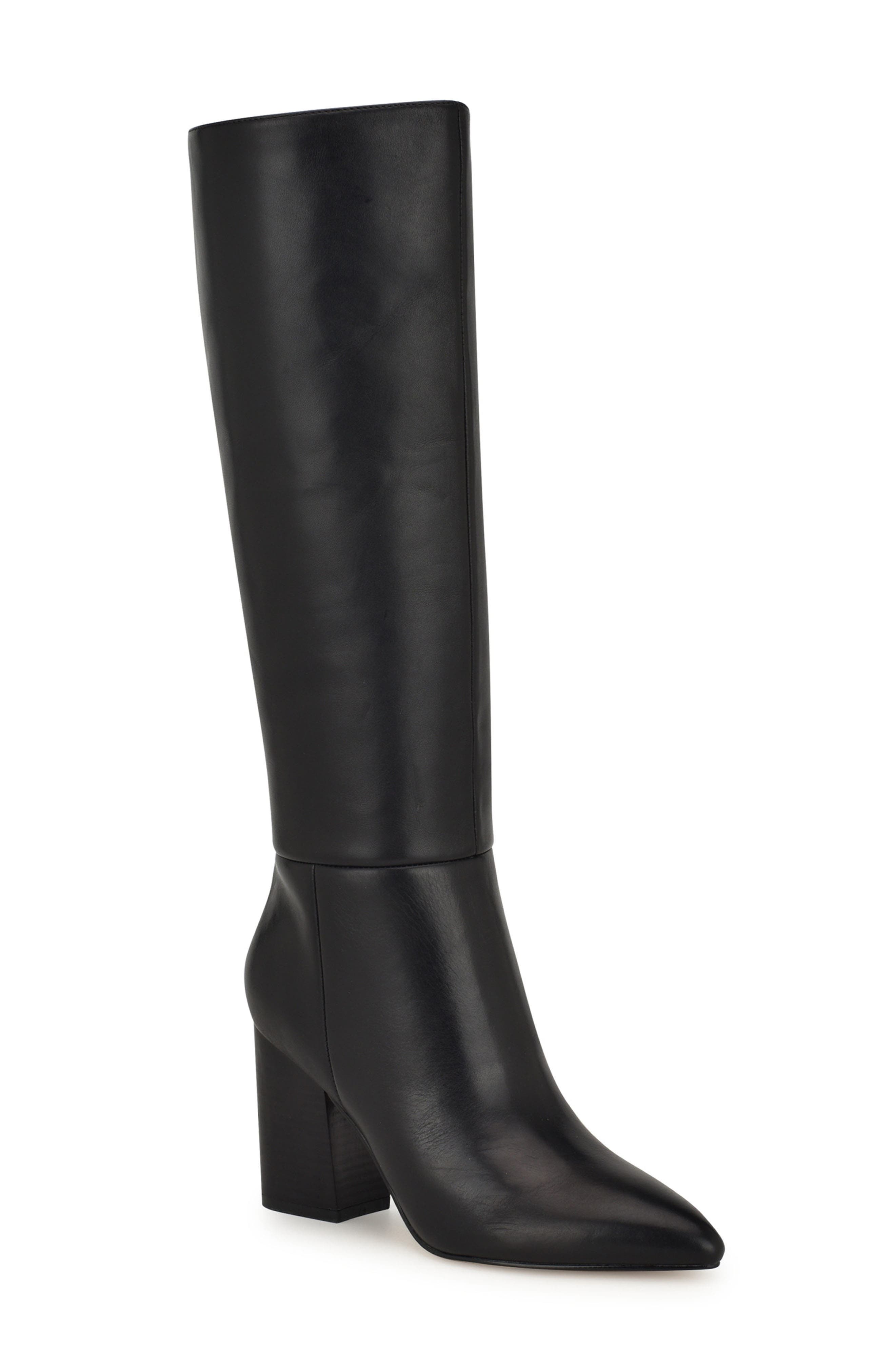 Nine West Peachey Pointed Toe Knee High Boot, Main, color, 