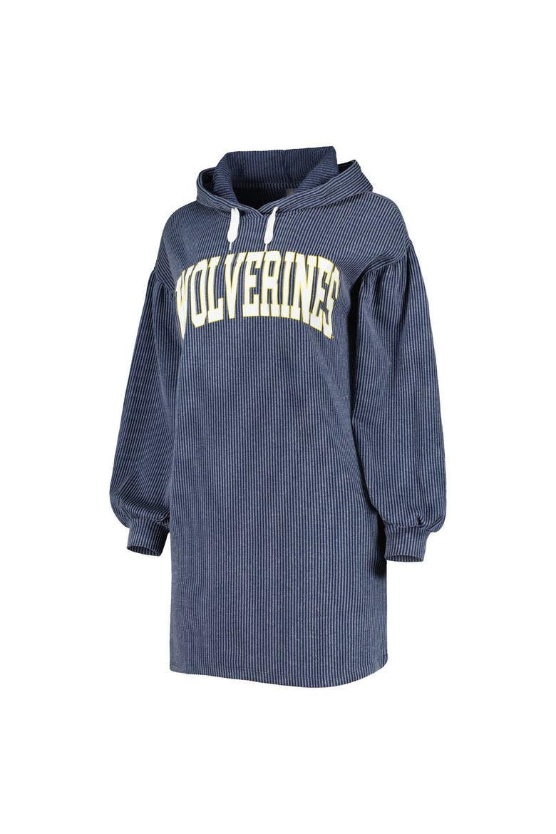Women's Gameday Couture Navy Michigan Wolverines Game Winner Vintage Wash Tri-Blend Dress, Alternate, color, Navy