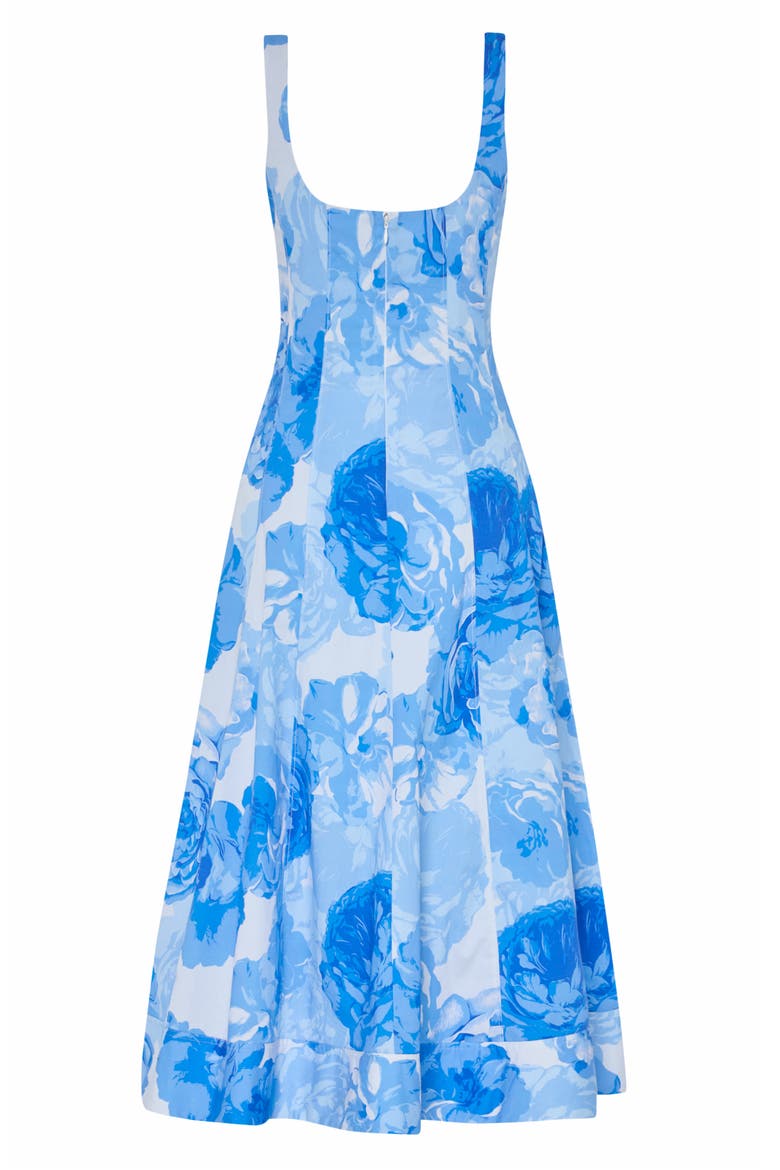 Nia Print Sleeveless Midi Dress, Alternate, color, BLUE MULTI