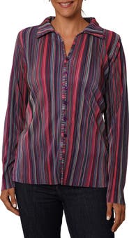 CYRUS Plissé Button-Up Shirt