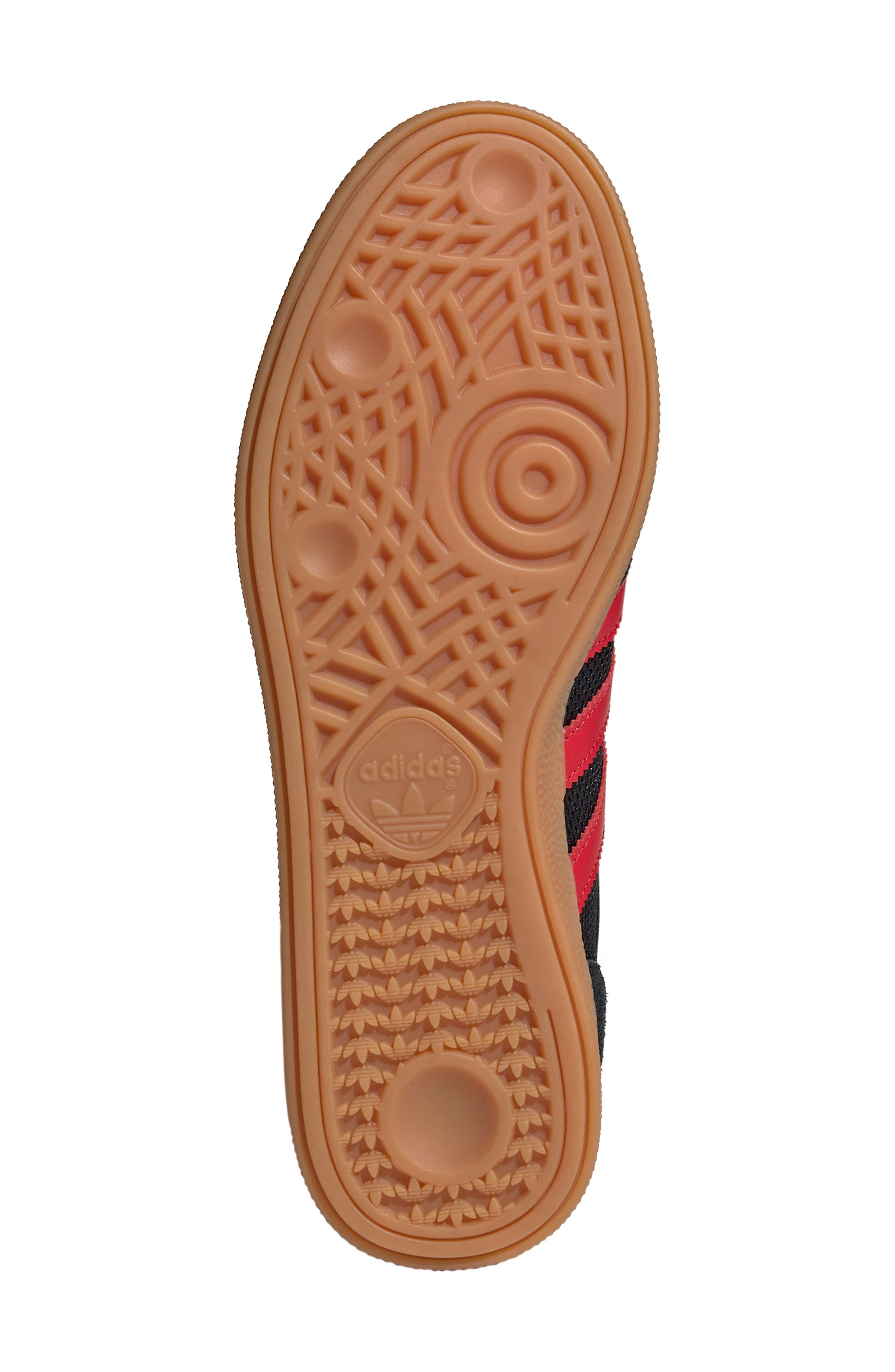 adidas Gender Inclusive Handball Spezial Sneaker, Alternate, color, Black/ Better Scarlet/ Gum