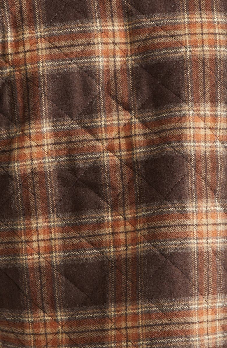 STOCKHOLM SURFBOARD CLUB Phil Plaid Quilted Jacket, Alternate, color, Brown Check