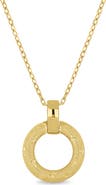 Bony Levy 14k Gold Circle Pendant Necklace