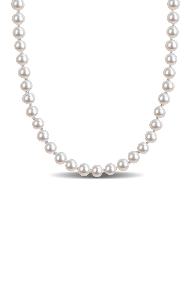 Cultured Pearl Necklace, 5–5.5mm, Main, color, WHITE