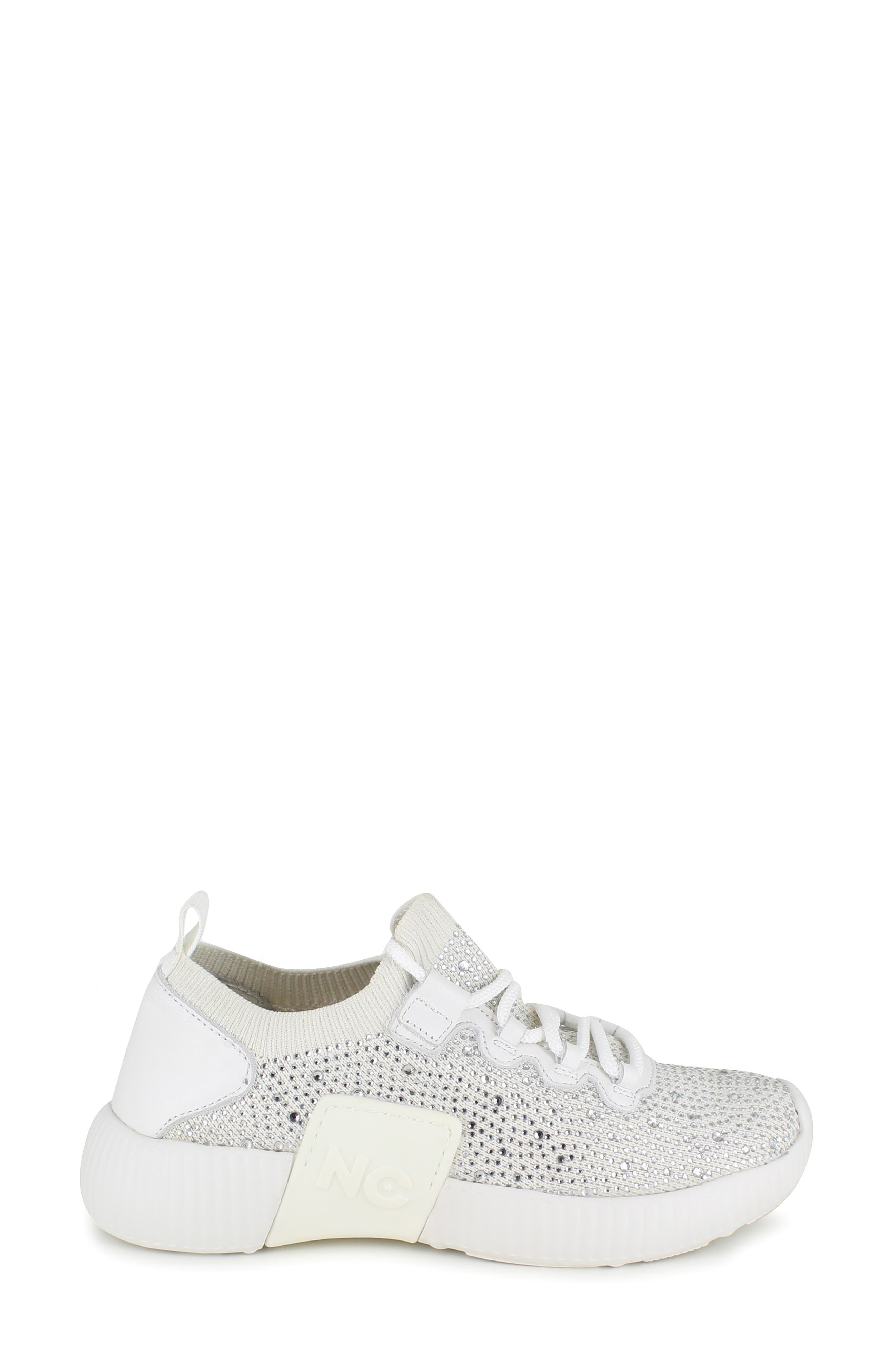 Kaycey Decorative Water Resistant Sneaker, Alternate, color, WHITE