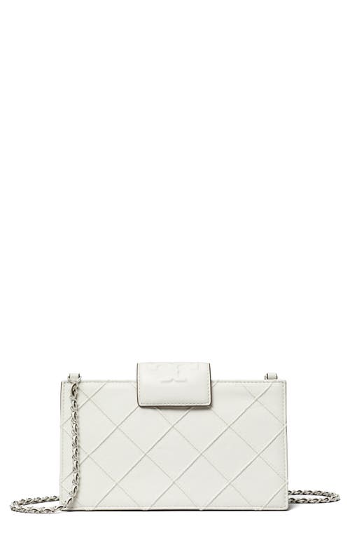 Tory Burch Mini Fleming Soft Quilted Leather Wallet On A Chain