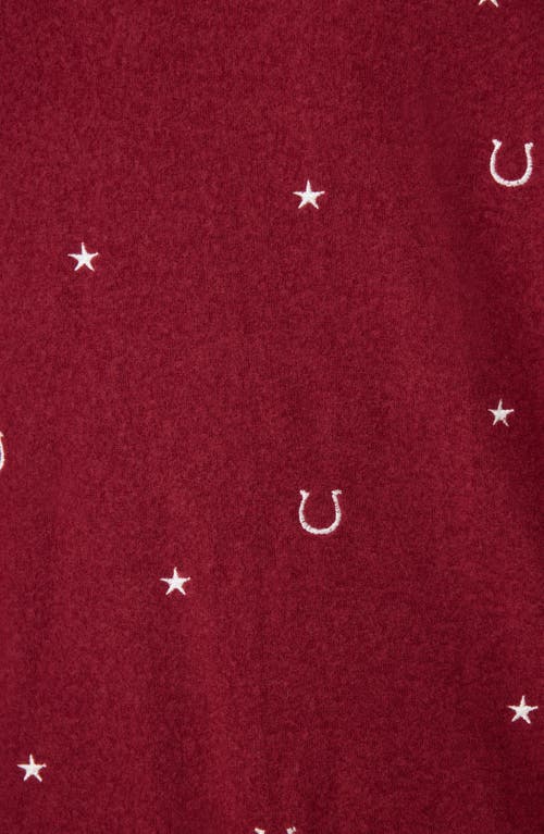 Pj Salvage Hold Your Horses Fleece Pajamas In Burgundy