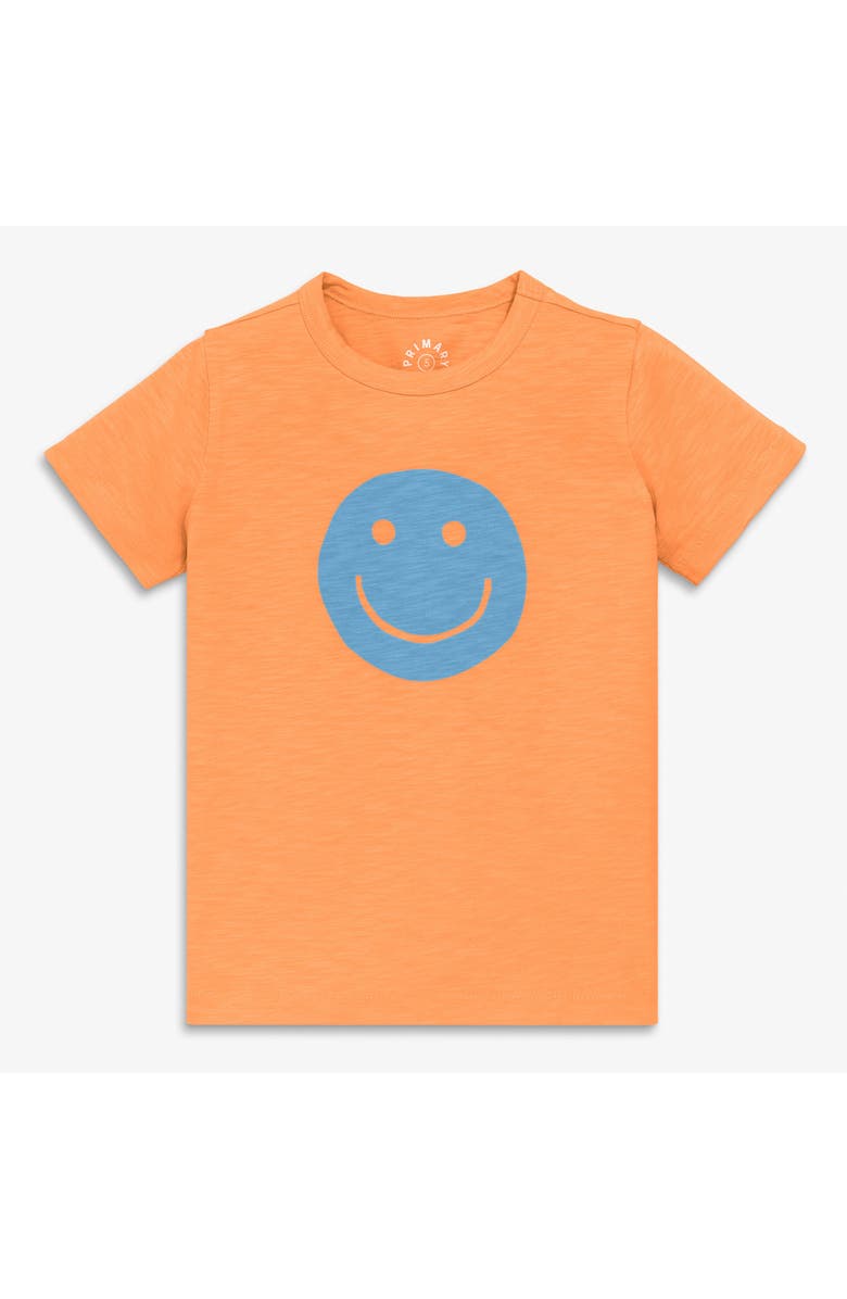 Primary Kids Happy Face Tee, Main, color, Goldfish Happy Face