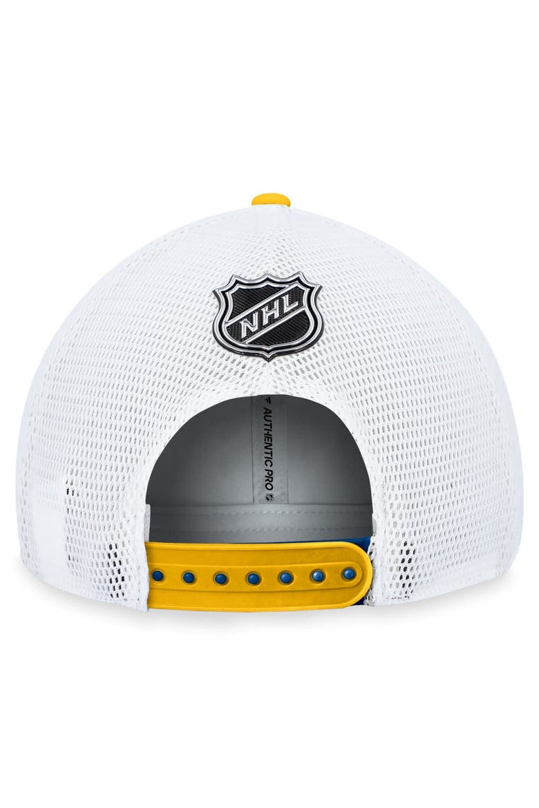 Men's Fanatics Branded Blue/White St. Louis Blues Authentic Pro Alternate Jersey Adjustable Trucker Hat, Alternate, color, Blue
