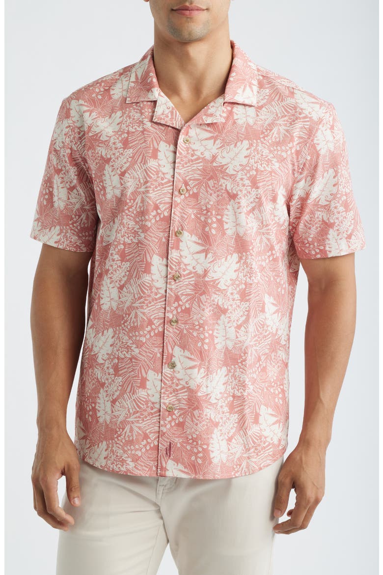 Sumter Performance Camp Shirt, Main, color, CORAL