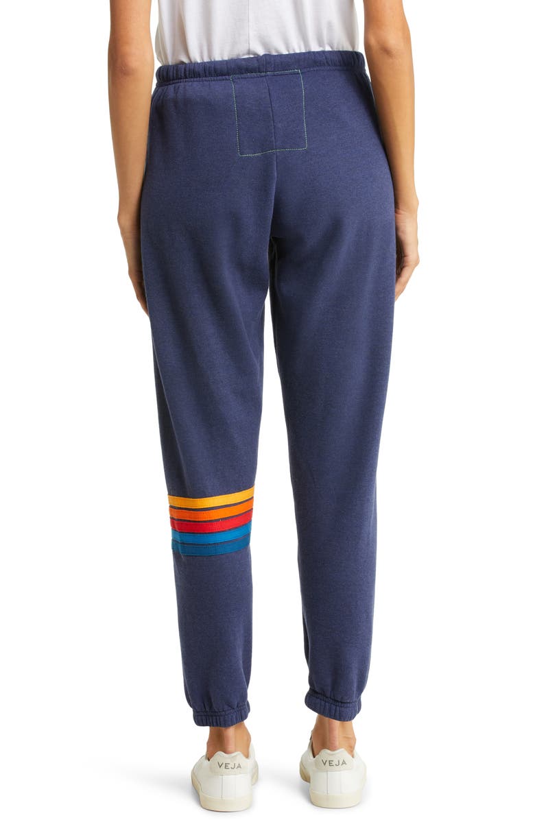 Aviator Nation Women's Rainbow Stitch Sweatpants, Alternate, color, 