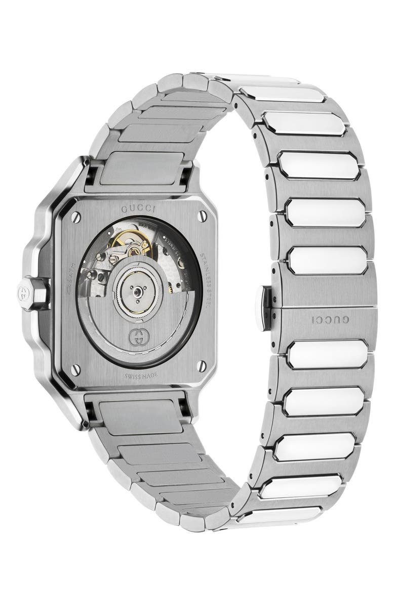 Gucci G-Flat Bracelet Watch, 36mm, Alternate, color, Steel