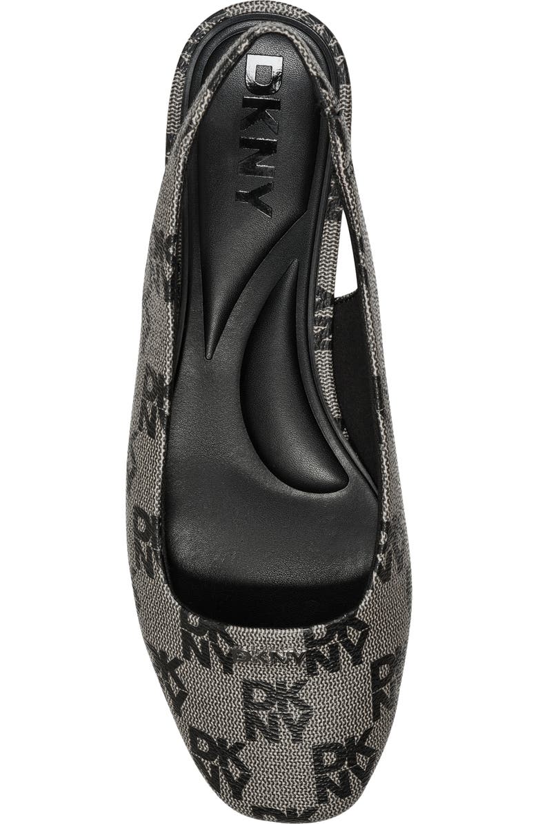DKNY Darrow Slingback Flat, Alternate, color, Black/Black
