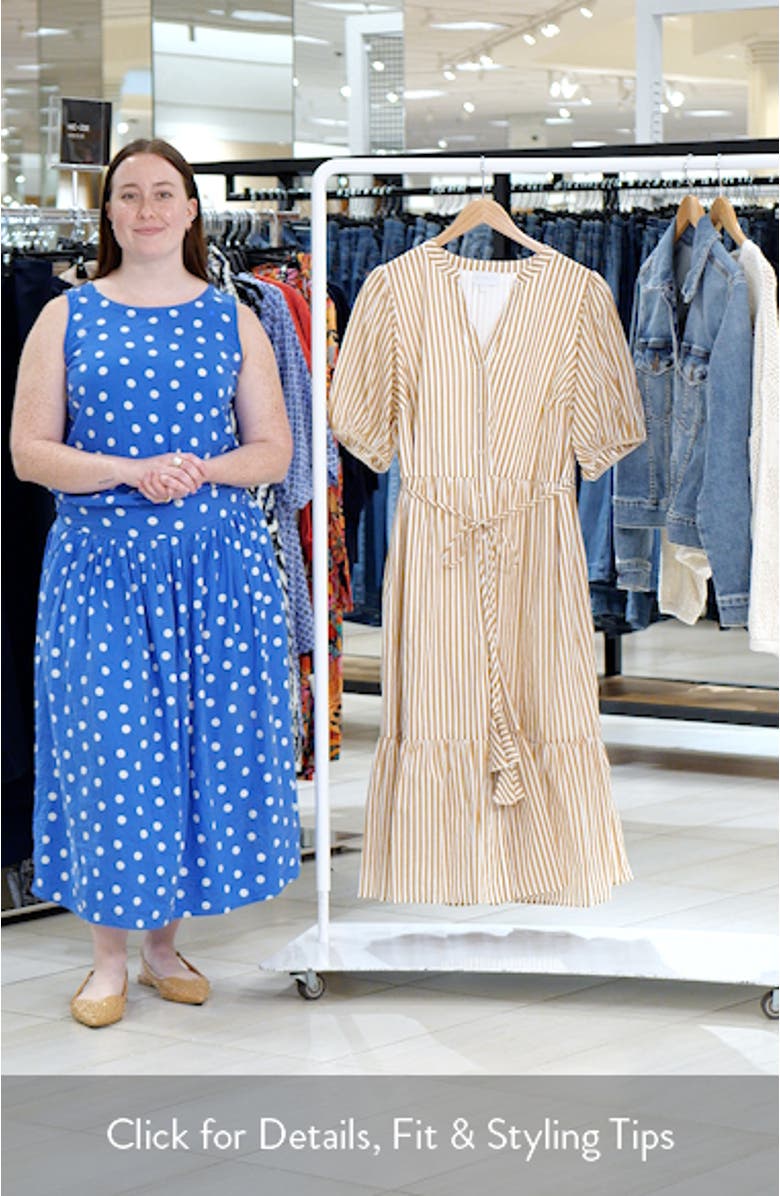 Dream State Beth Cotton Button-Up Midi Dress, sales video thumbnail