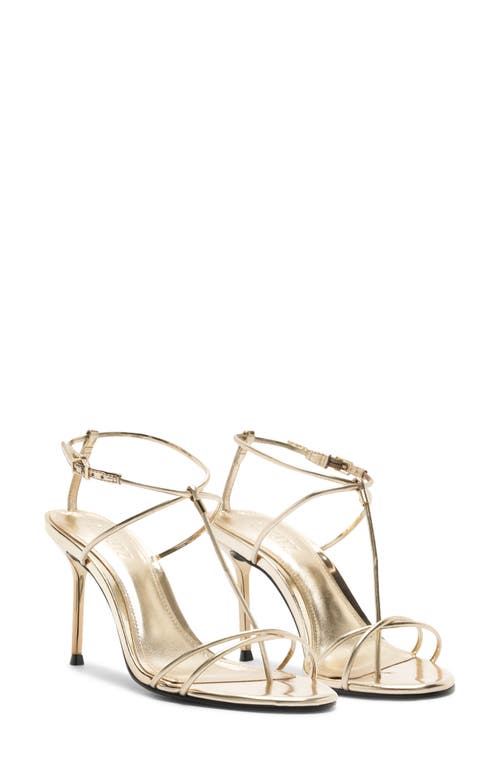 Schutz Jules Ankle Strap Sandal in Platina at Nordstrom, Size 6