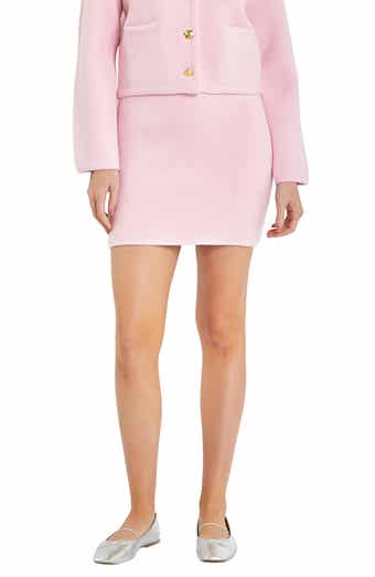 English Factory Knit Pencil Miniskirt