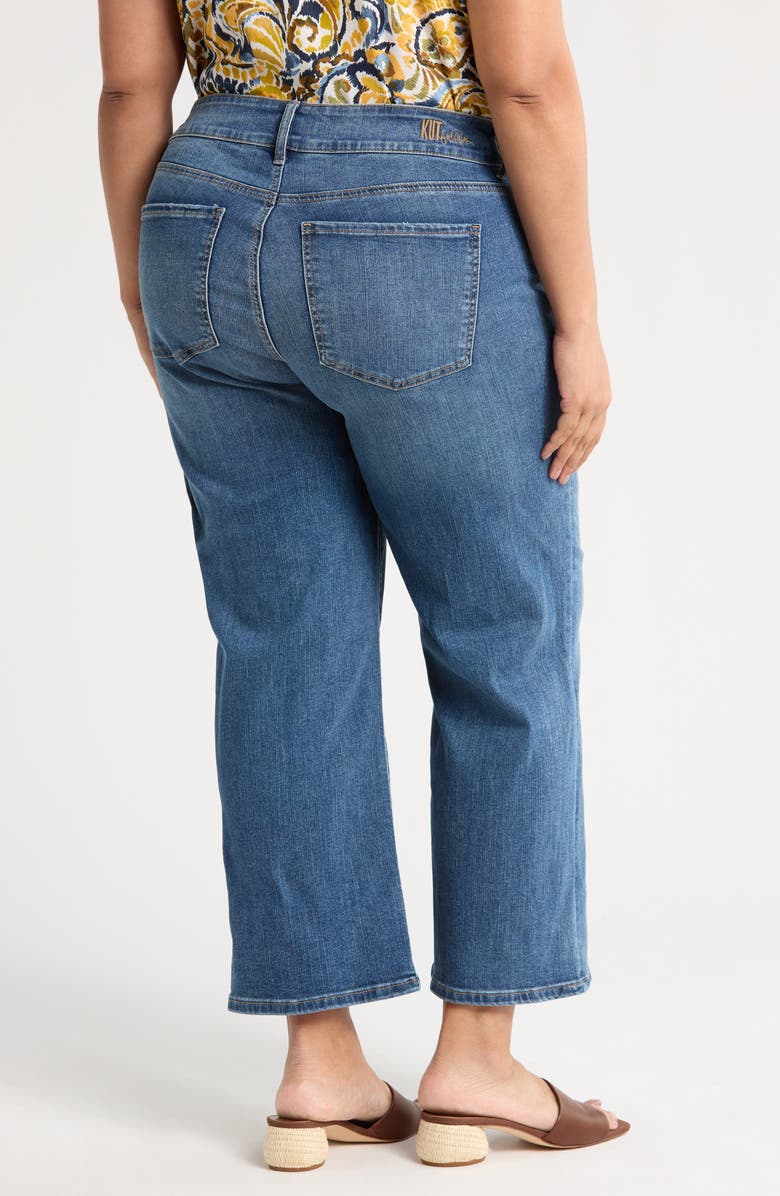 KUT from the Kloth Lucy Double Button High Waist Wide Leg Jeans, Alternate, color, Heath