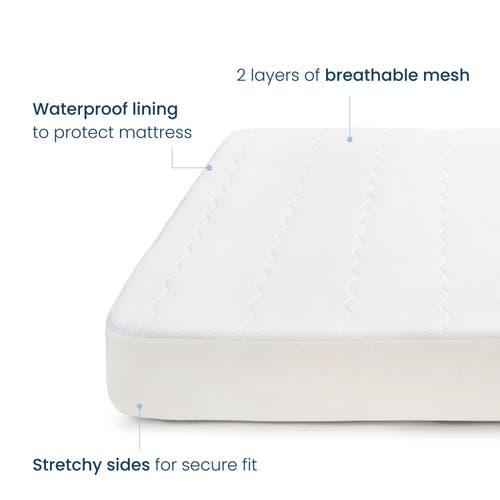 Halo Universal Breathable Mattress Cover In White