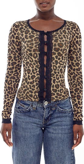 Long leopard cardigan nordstrom best sale