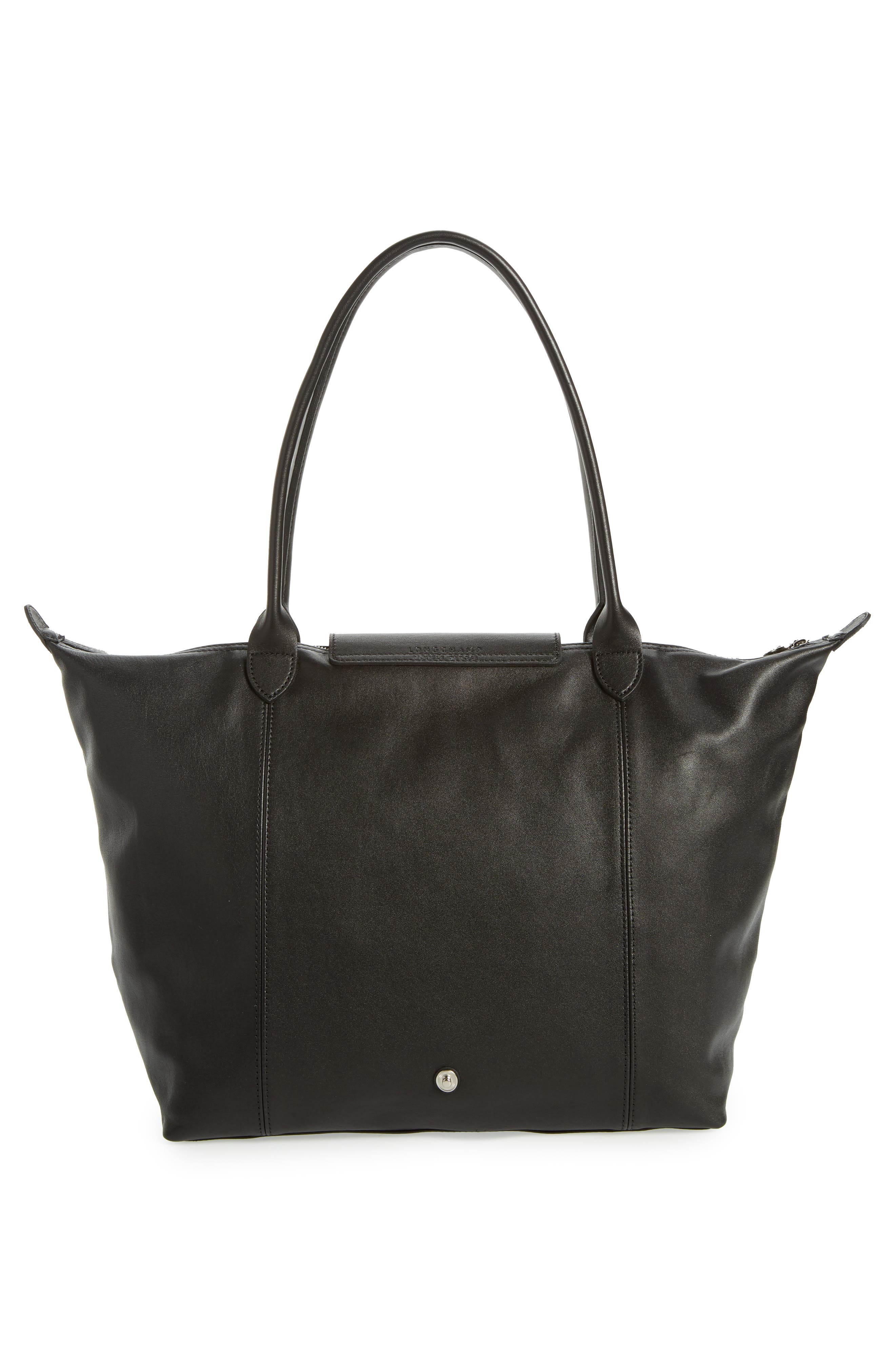 Longchamp Le Pliage Cuir Leather Tote, Alternate, color, 