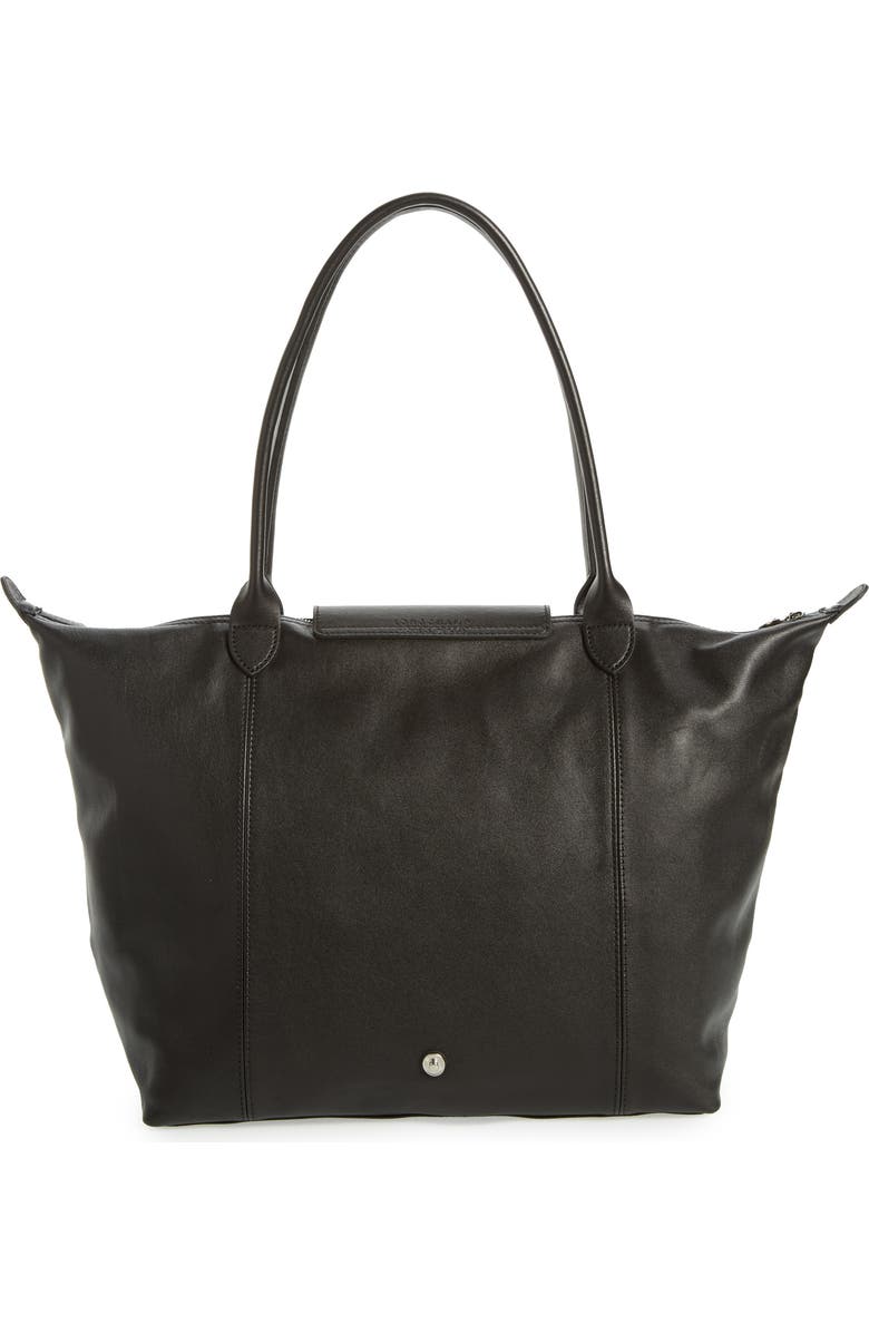 Longchamp Le Pliage Cuir Leather Tote, Alternate, color,