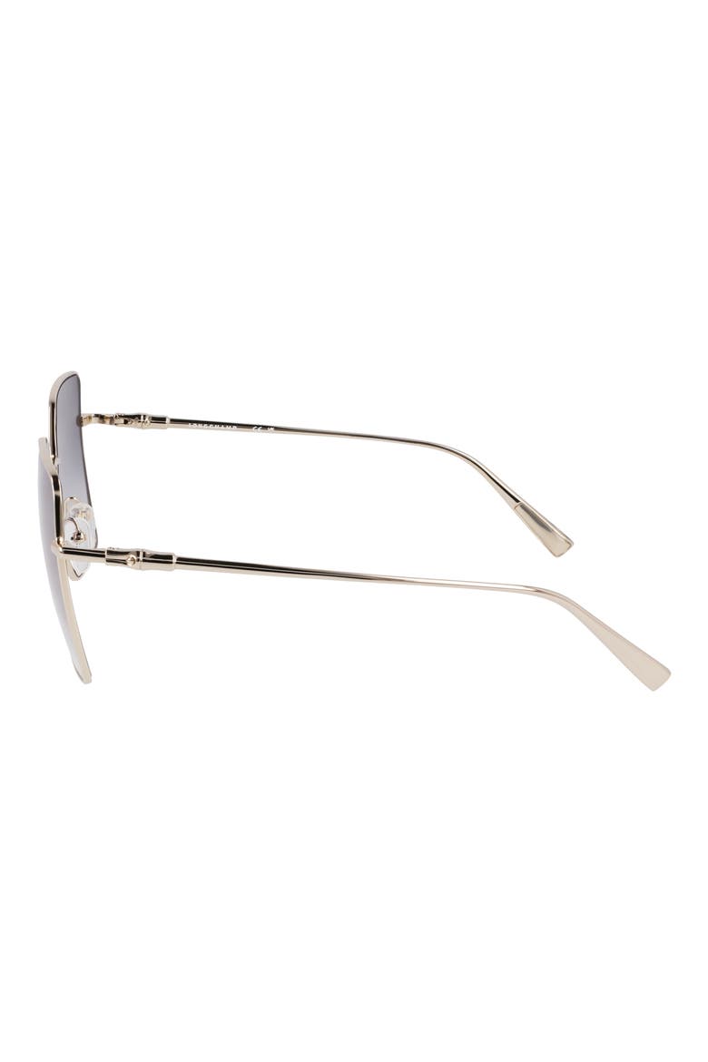Roseau 57mm Gradient Butterfly Sunglasses, Alternate, color, GOLD/ GRADIENT SMOKE