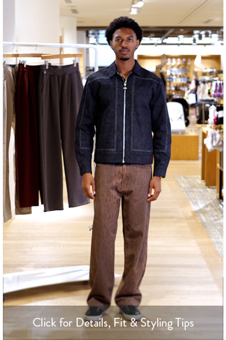 Alcamo Contrast Stitch Cotton Zip-Up Jacket video