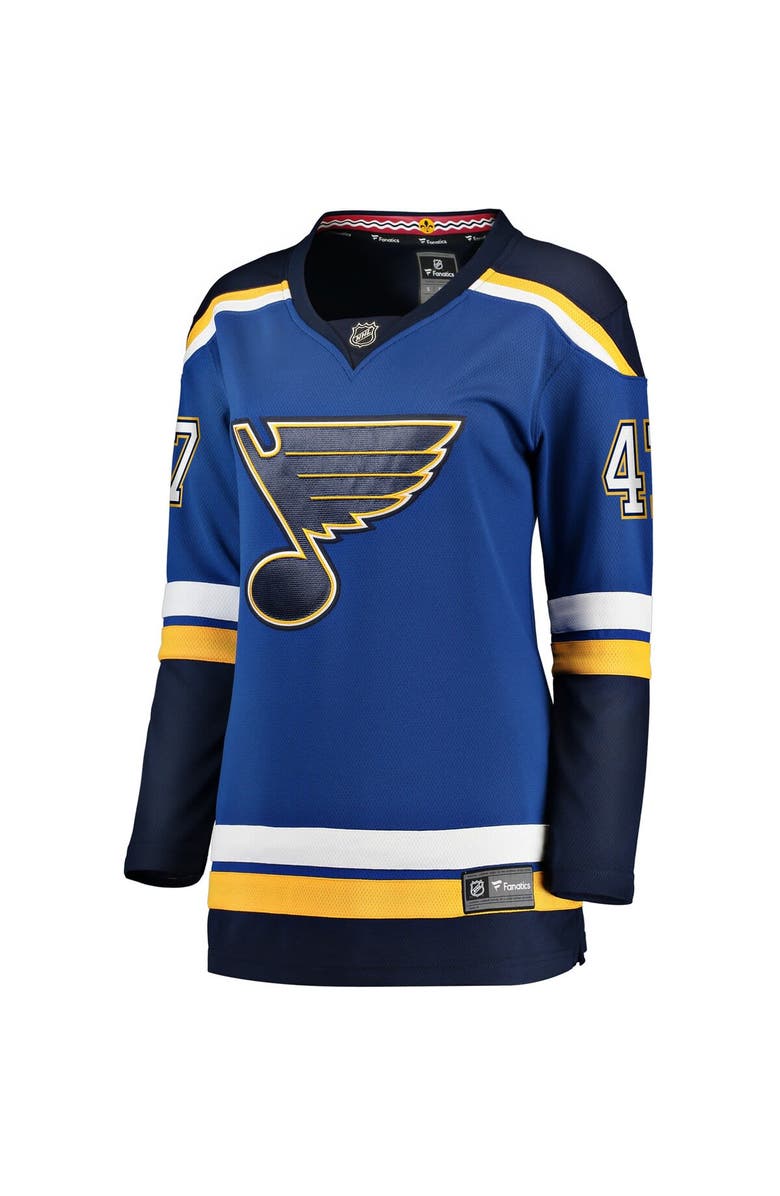 FANATICS Women's Fanatics Branded Torey Krug Blue St. Louis Blues Home Premier Breakaway Player Jersey, Alternate, color, 
