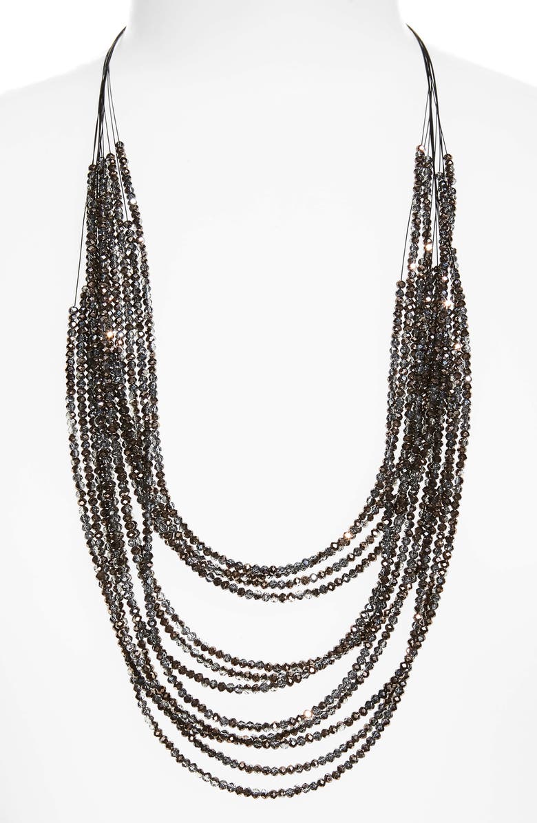 Fabiana Filippi Multistrand Glass Bead Necklace, Alternate, color, 