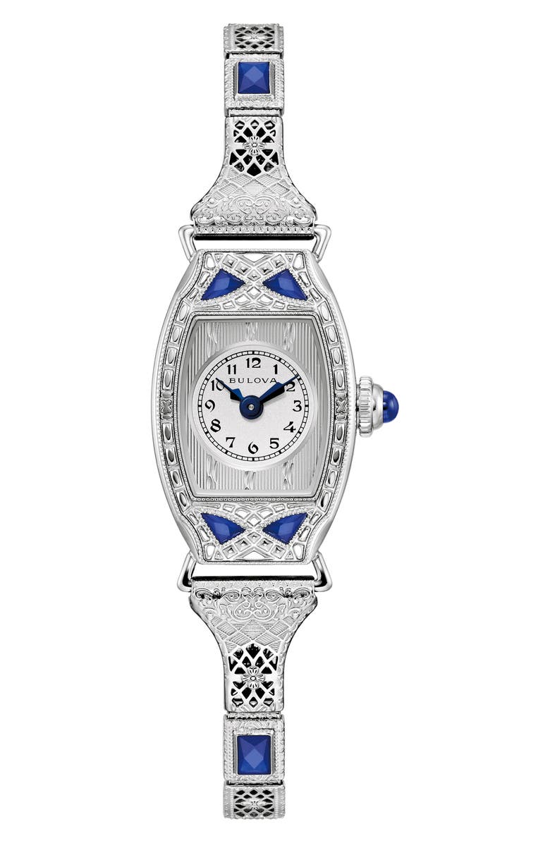 BULOVA Archive Series 'Miss America' Bracelet Watch, 18.3mm x 28mm, Main, color, Silver-Tone