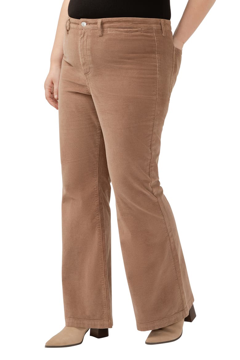 Isbister '70s Corduroy Flare Jeans, Alternate, color, MINK BEIGE