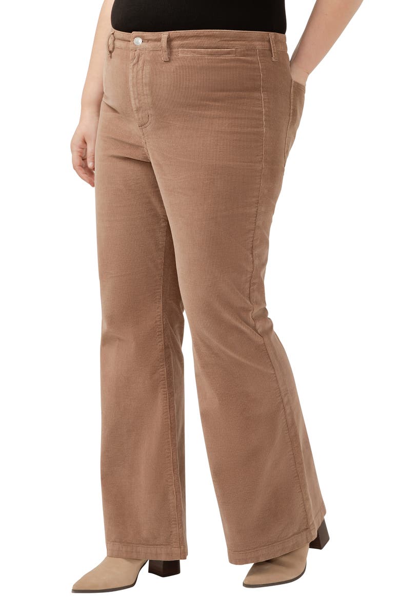 Silver Jeans Co. Isbister '70s Corduroy Flare Jeans, Alternate, color, Mink Beige