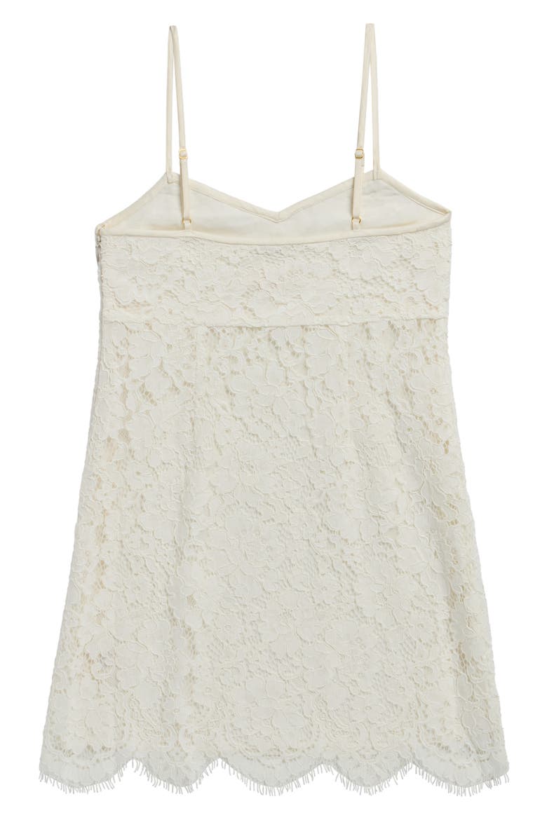 Kids' Mini Petaline Lace Minidress, Alternate, color, IVORY