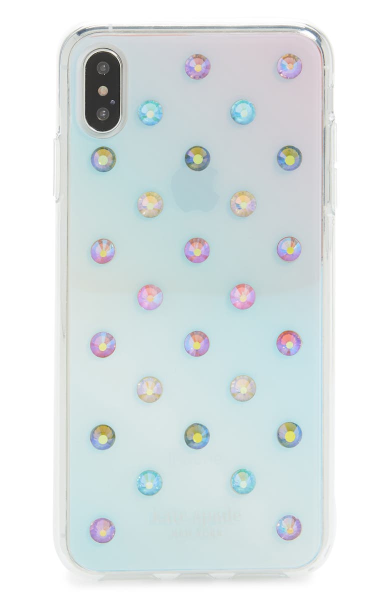 Kate Spade New York ombré lia dot iPhone X/Xs/Xs Max & XR case, Main, color,