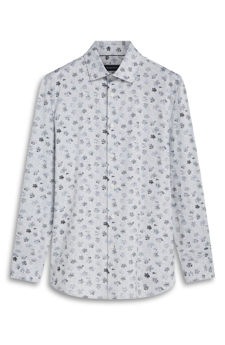 Bugatchi OoohCotton<sup>®</sup> Print Button-Up Shirt, Main, color, 