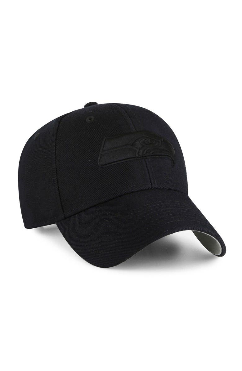 '47 Men's '47 Black Seattle Seahawks  Tonal MVP Adjustable Hat, Alternate, color, 