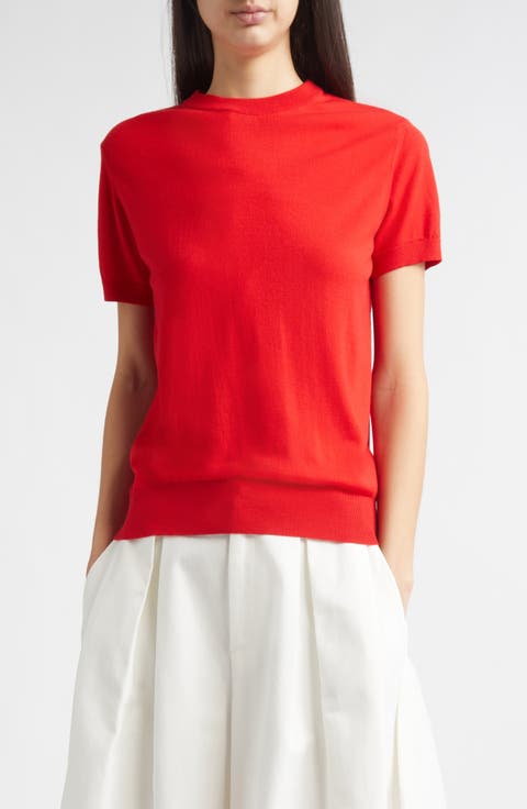 Enzo Short Sleeve Virgin Wool Sweater