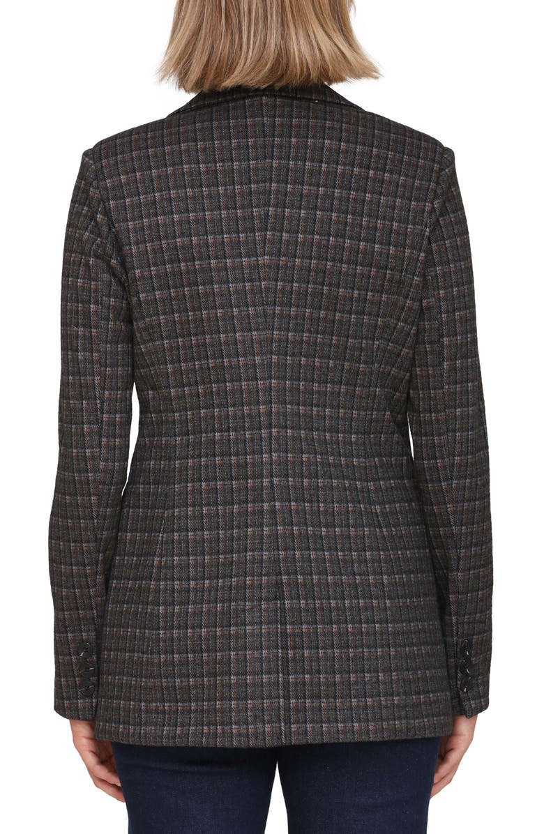 Bagatelle Tailored One-Button Blazer, Alternate, color, Blue-Grey