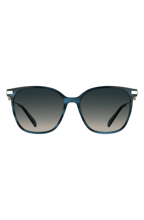 Foulonn 55mm Gradient Modified Rectangular Sunglasses