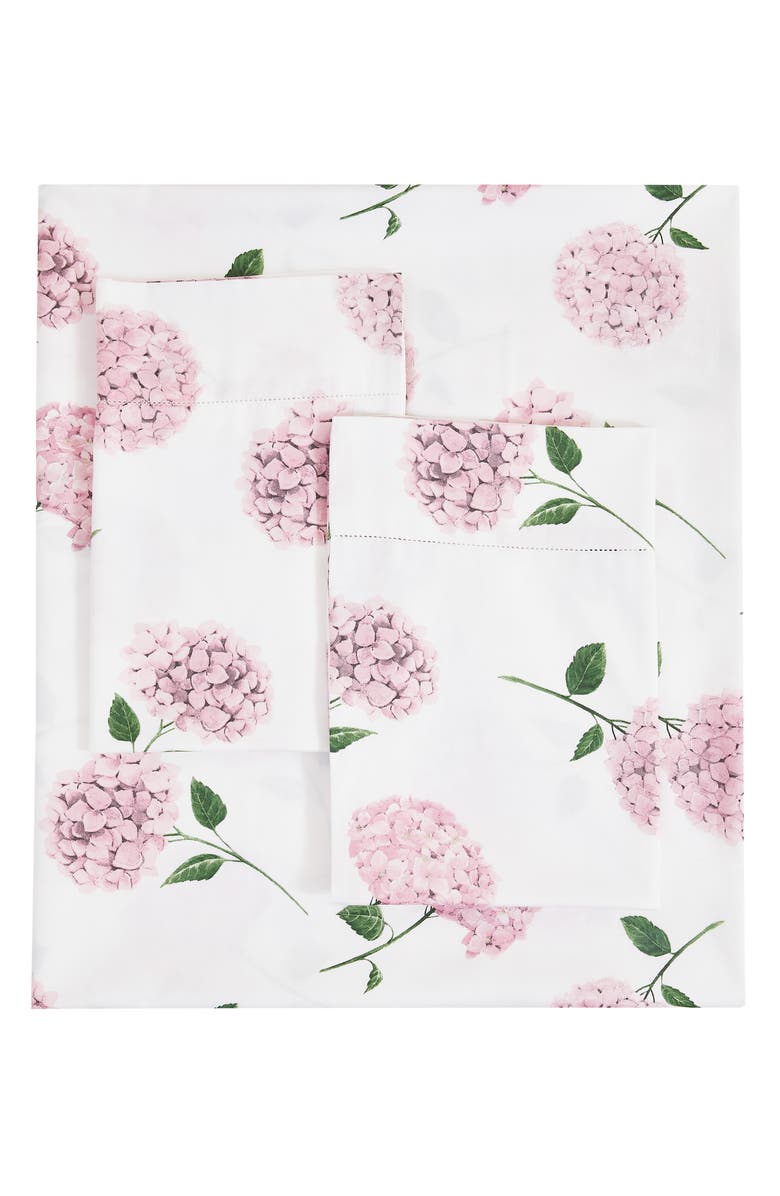 MELANGE HOME Floral 400 Thread Count Cotton Sheet Set, Main, color,