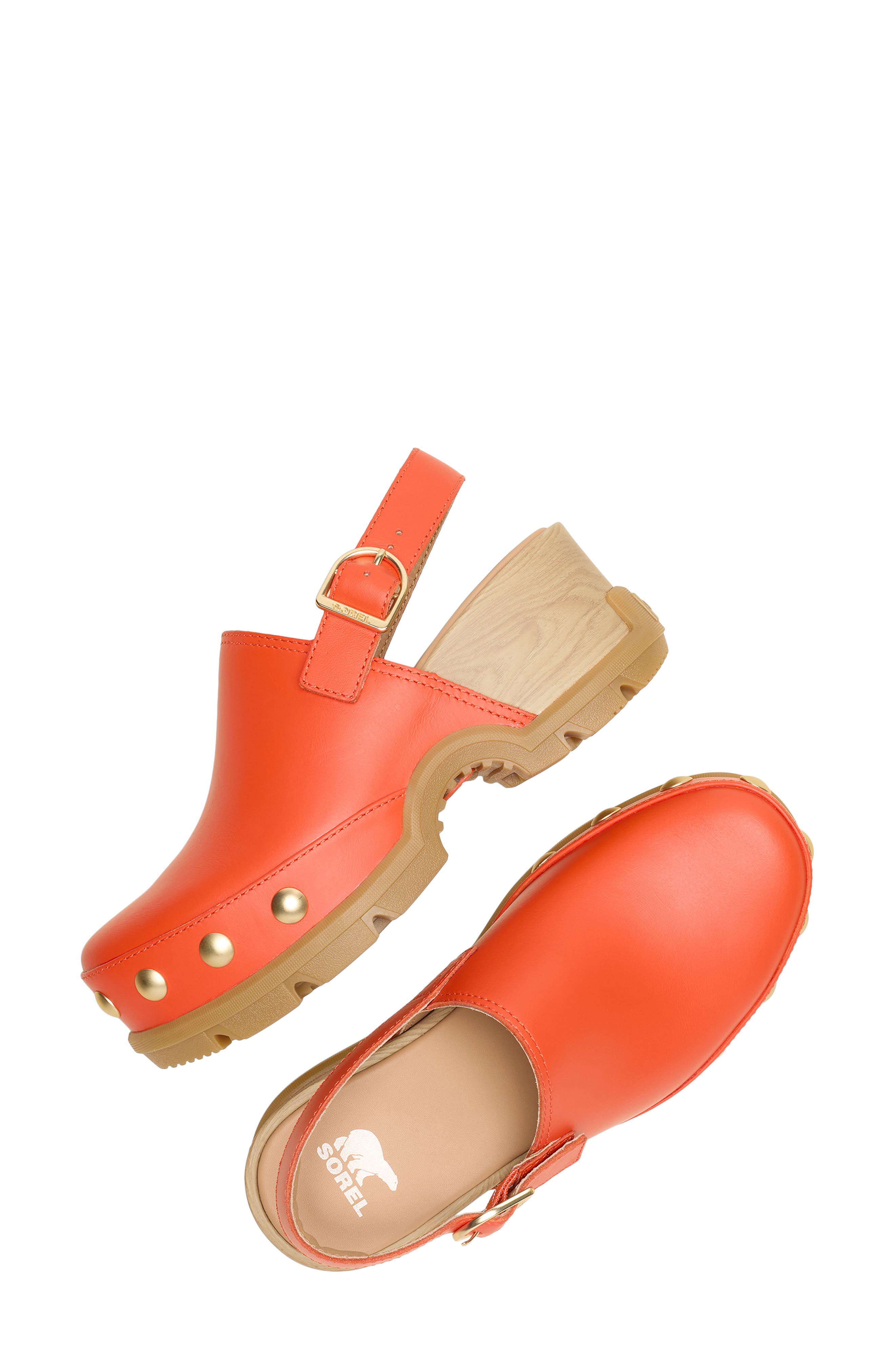 ROAM'N RVT Clog, Alternate, color, CRIMSON FIRE/ GUM