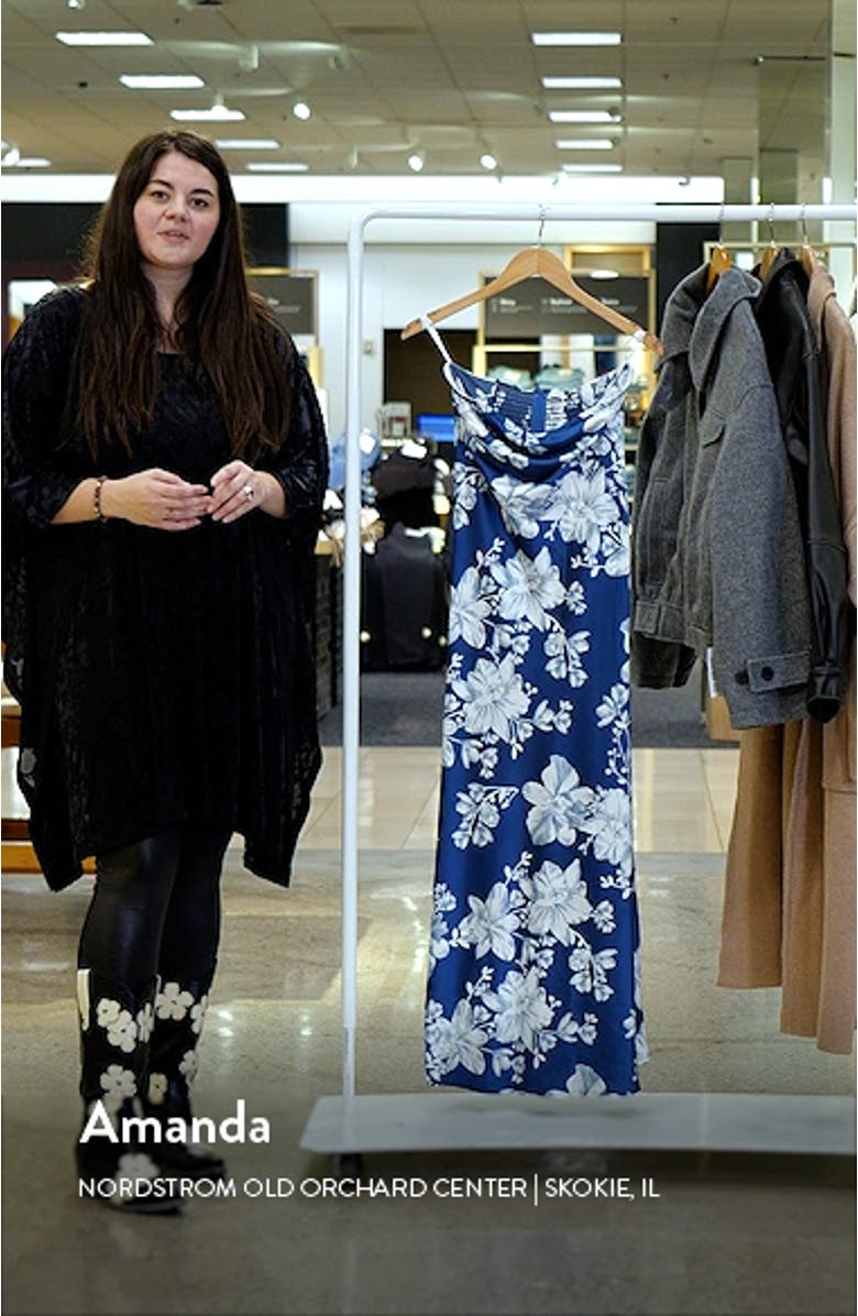 Gemma Floral Strapless Maxi Dress, sales video thumbnail