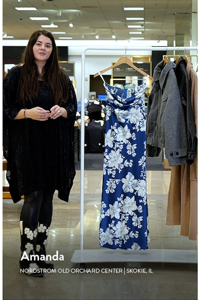 Gemma Floral Strapless Maxi Dress video