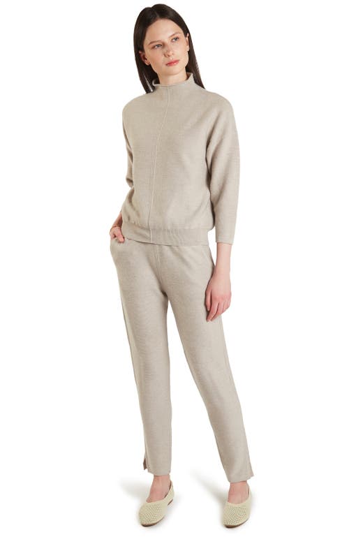 Oyun Luxe Slim Pants In Cashwool In Oyster