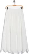 T Tahari Embroidered Eyelet Cotton Skirt