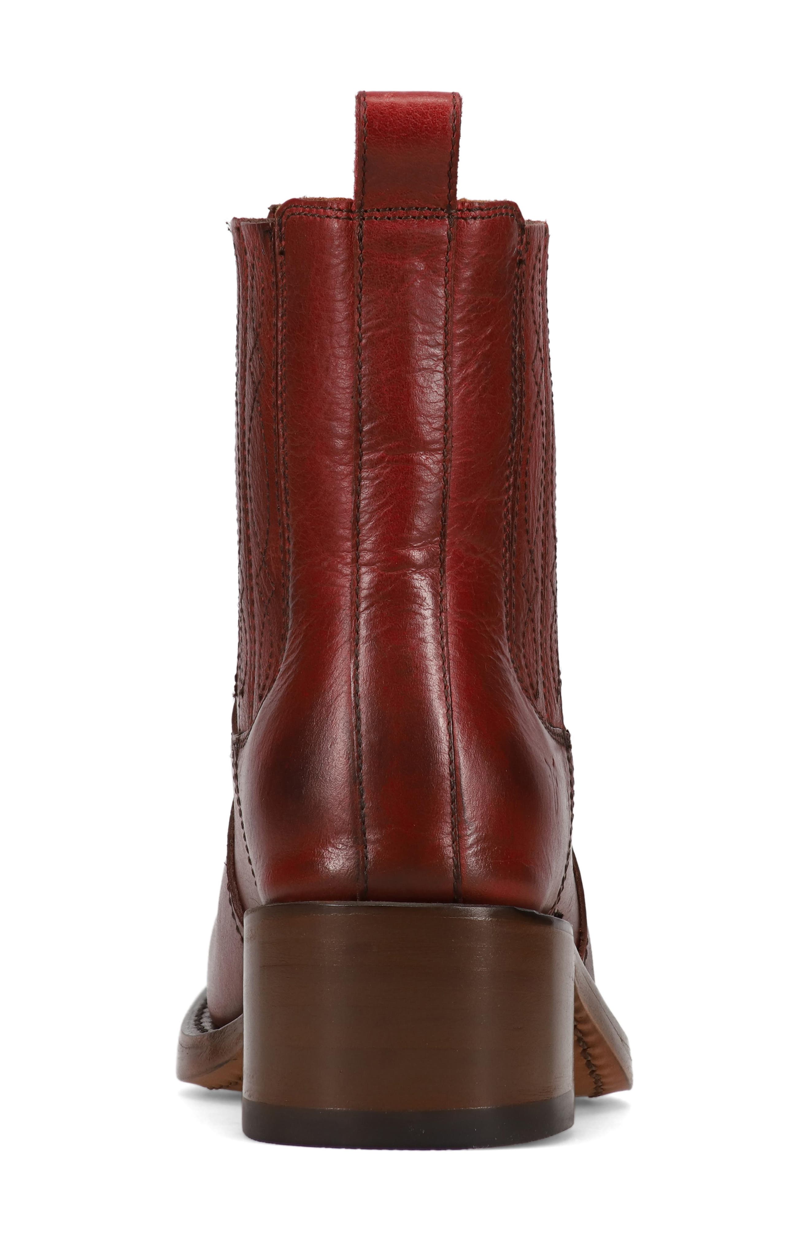 Frye Campus Chelsea Boot, Alternate, color, Merlot