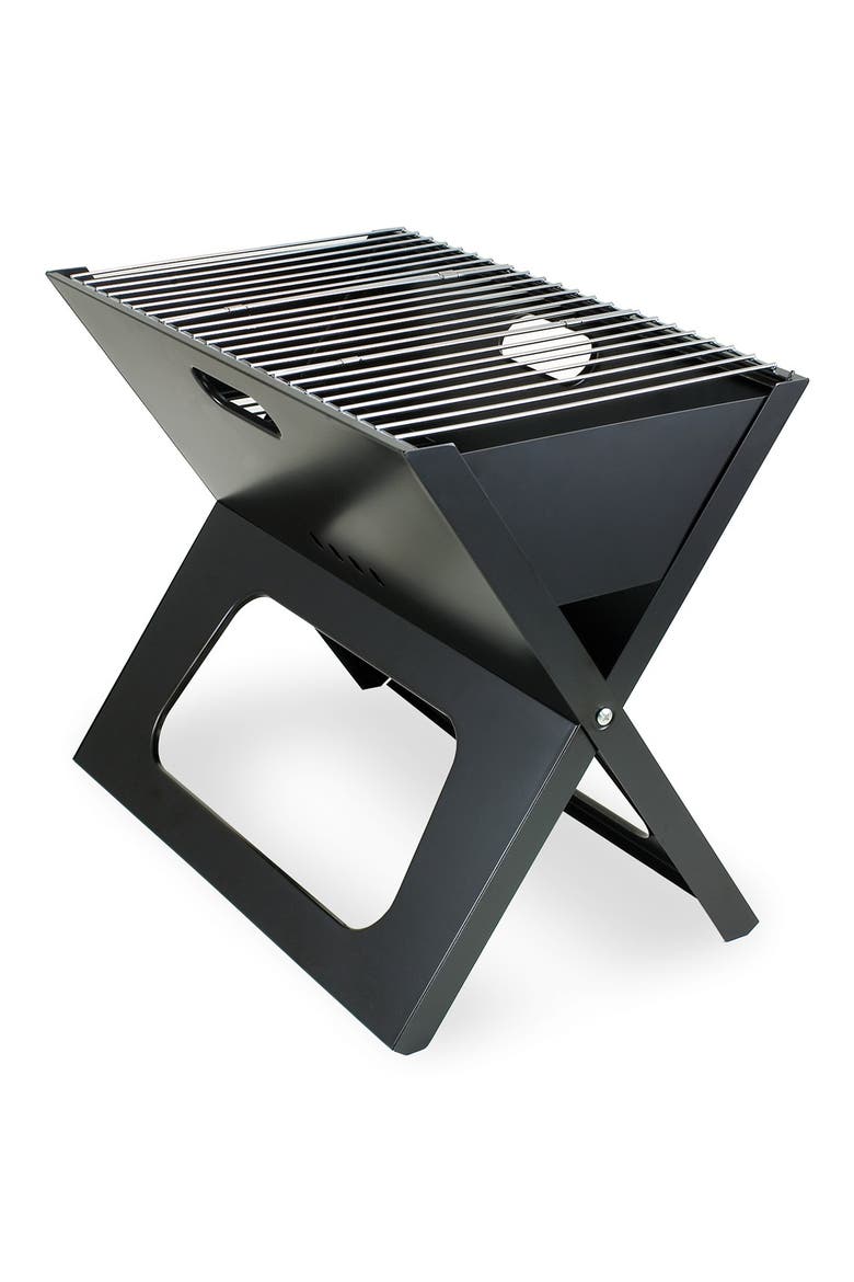ONIVA 'X-Grill' Portable Fold-Up BBQ Grill, Main, color, BLACK
