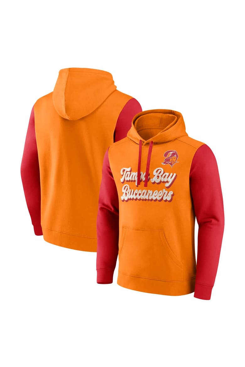 Men's Fanatics Red Tampa Bay Buccaneers Fleece Pullover Hoodie, Main, color, Orange