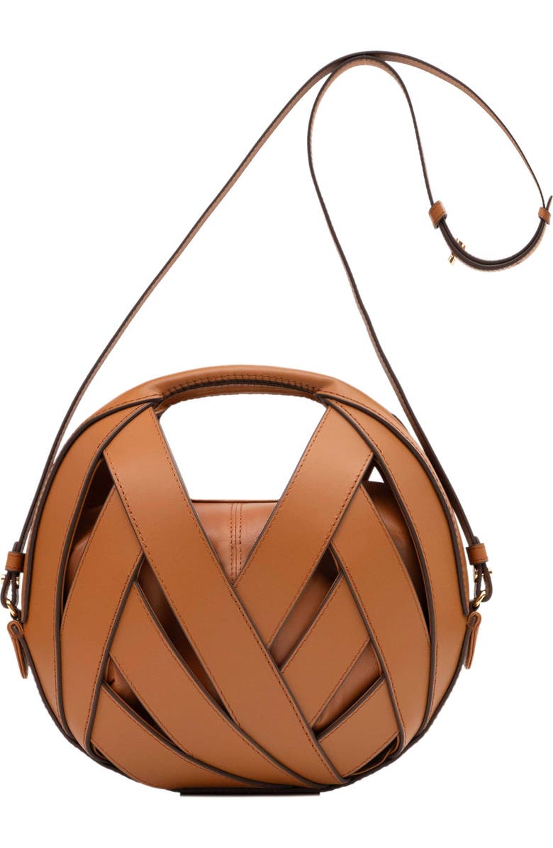 PERRIN PARIS Le Petit Panier Xbody Classic, Main, color, Caramel W/ Espresso